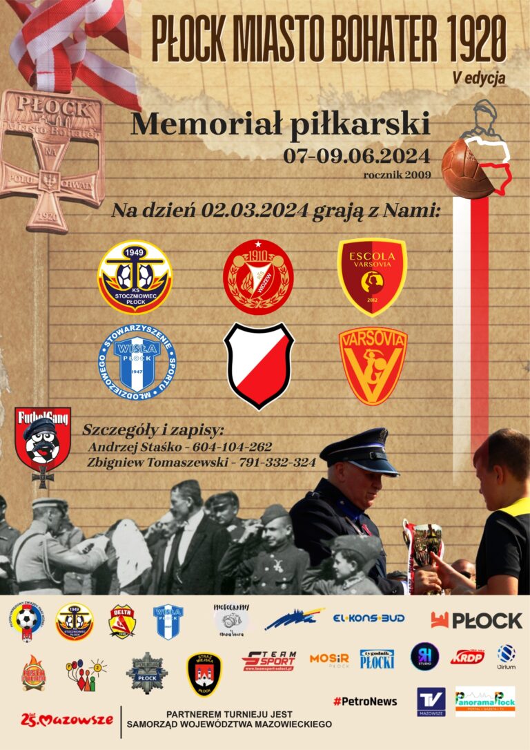 V Memoriał Piłkarski Płock – Miasto Bohater 1920.